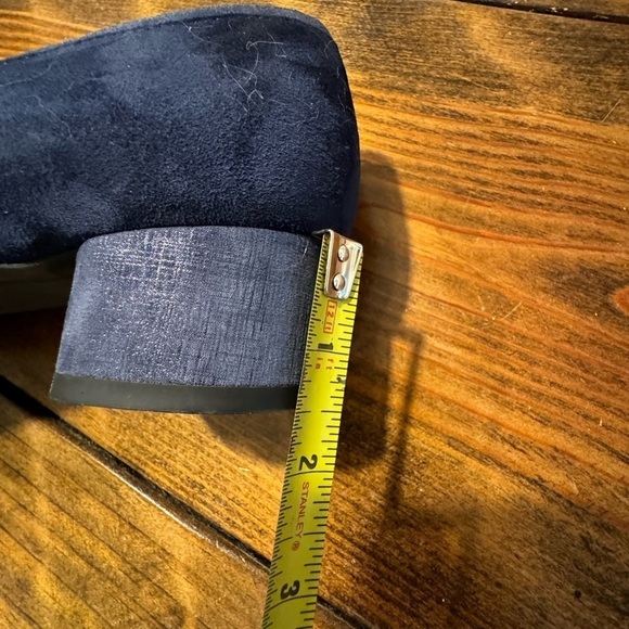 AMALFI by Rangoni navy suede blue round block heel NWOT size 11 - Picture 10 of 11